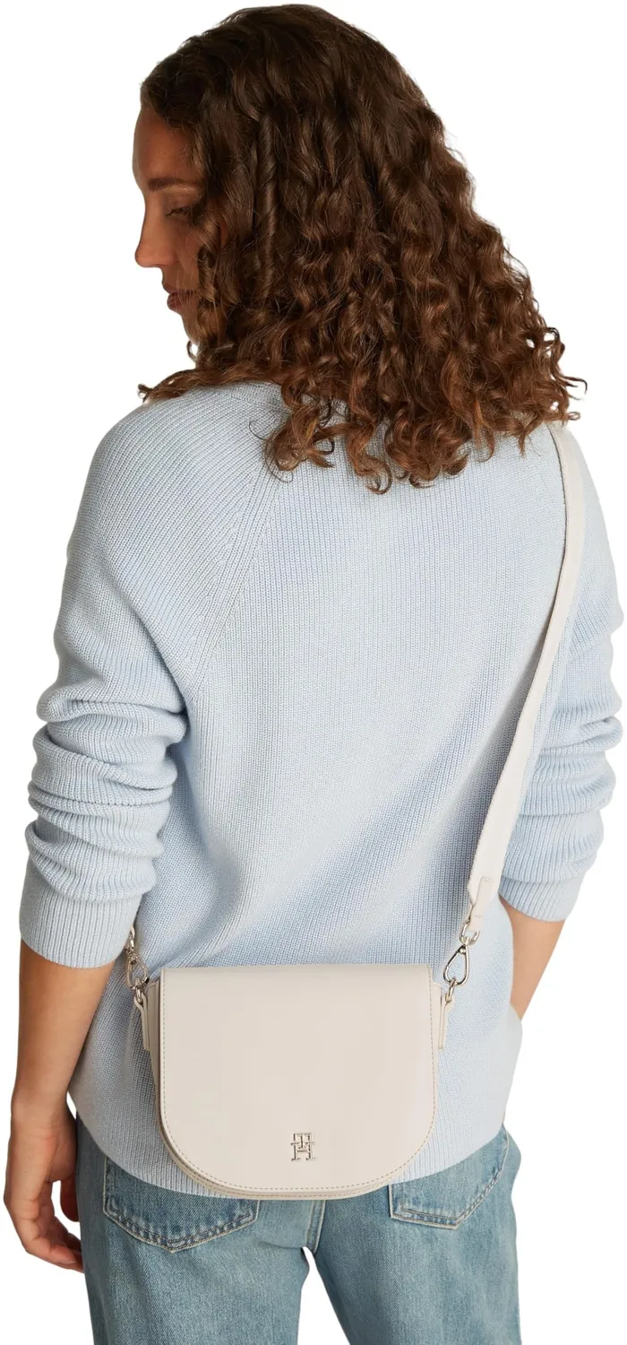 Tommy Hilfiger Logotape Borsa Tracolla Beige Sugarcane