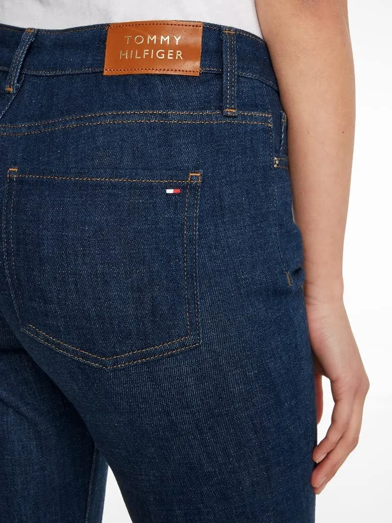 Tommy Hilfiger Bootcut Jeans Donna Denim Blu Gamba Svasata