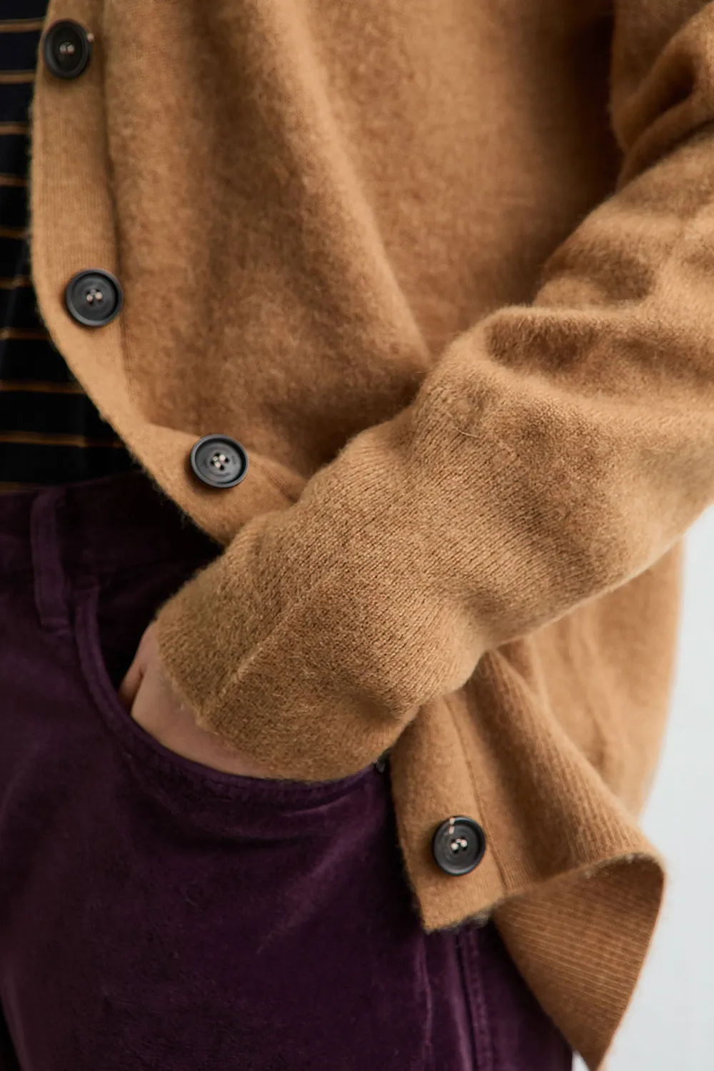 Massimo Alba Hope cardigan donna cannella cashmere
