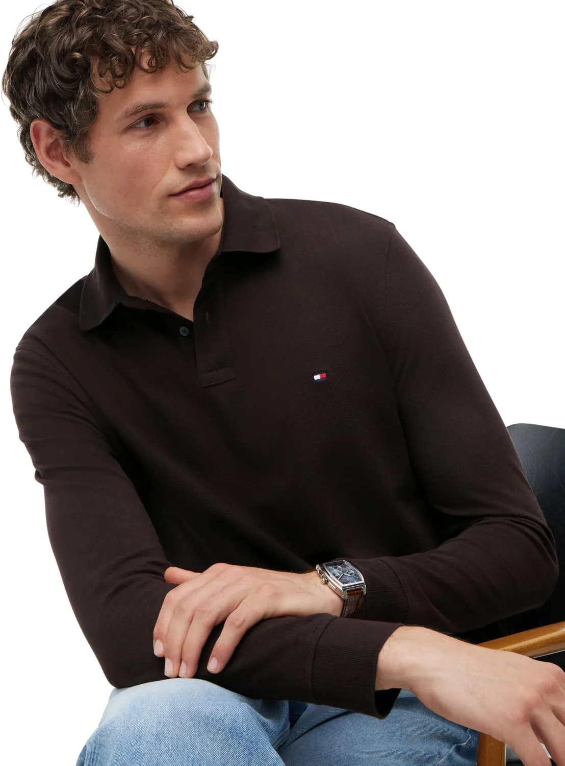 Tommy Hilfiger 1985 Regular polo manica lunga uomo L piquet