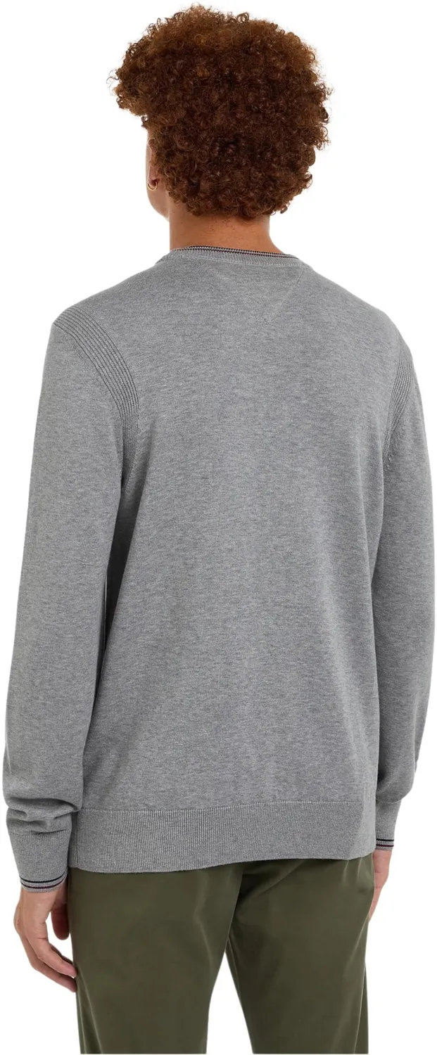 Tommy Hilfiger Crew Neck maglione uomo bianco girocollo