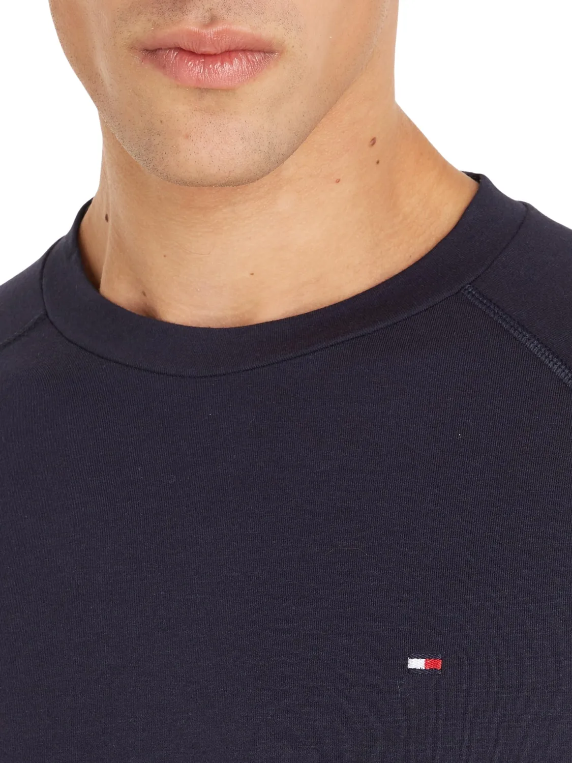 Tommy Hilfiger T-Shirt Uomo Maniche Lunghe M Blu Desert Sky