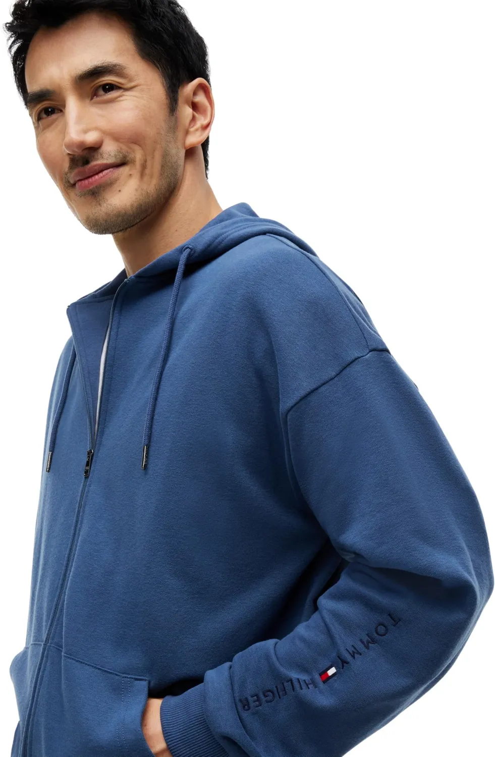Tommy Hilfiger FZ Hoodie UM0UM03781 felpa uomo L blu navy