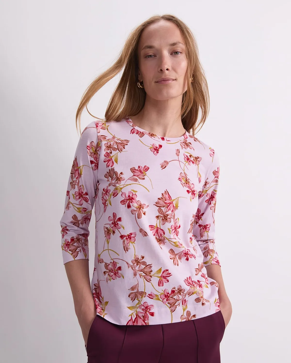 Sportscraft Floral Mercerised Tee maglietta donna