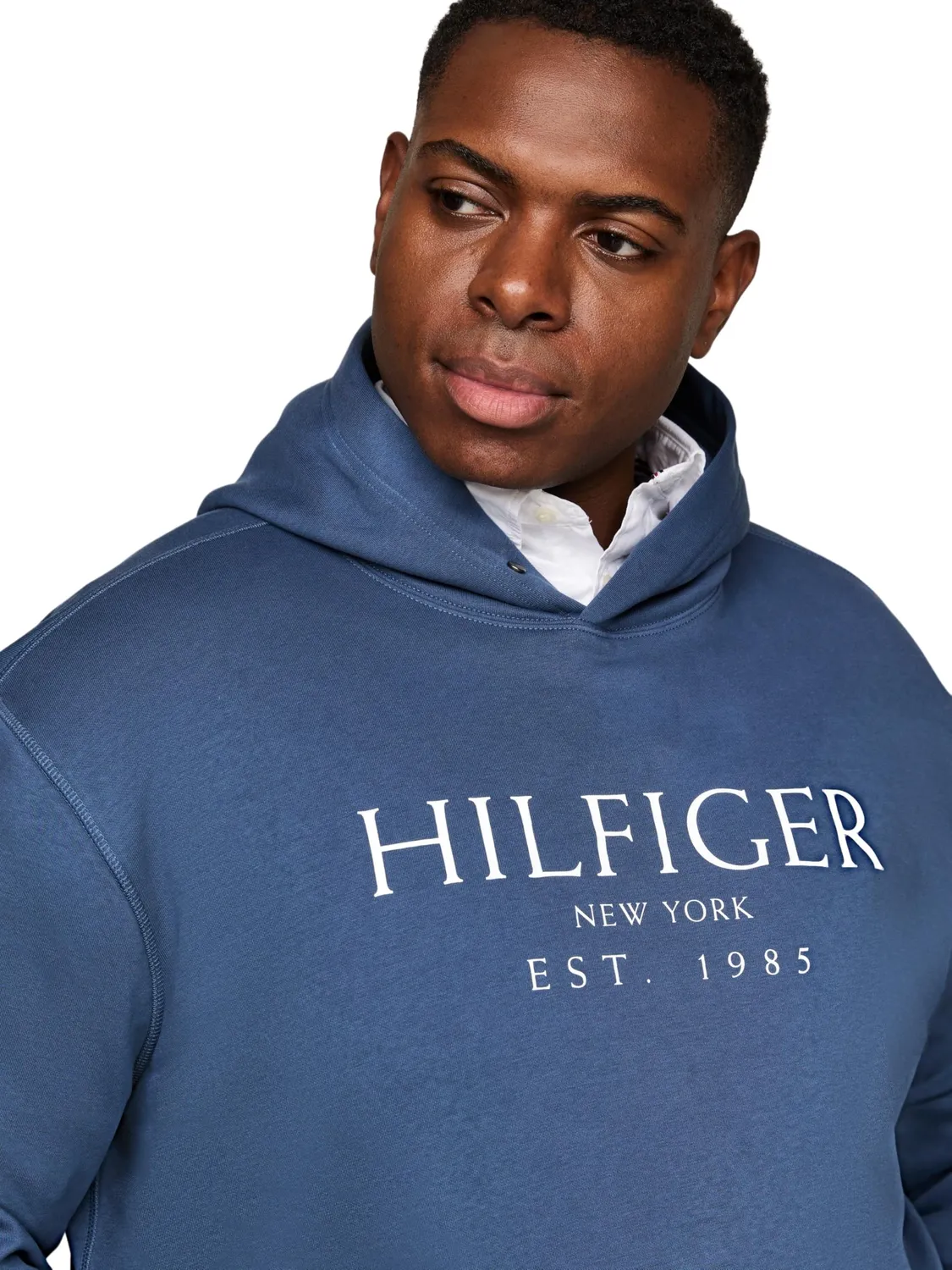 Tommy Hilfiger Logo Felpa Uomo con Cappuccio 3XL Plus Cotone