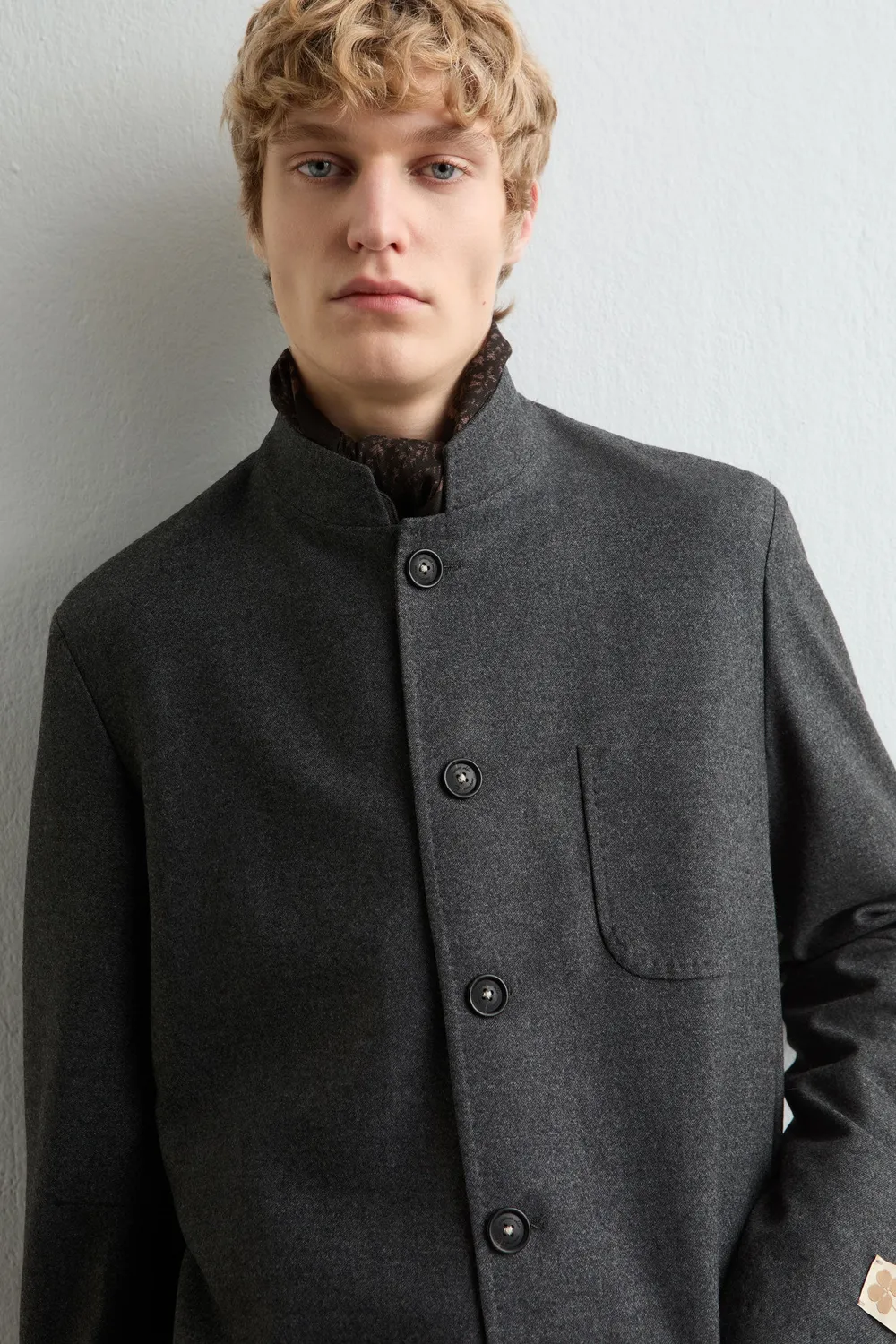 Massimo Alba Bali giacca lana guru dark grey 6 bottoni