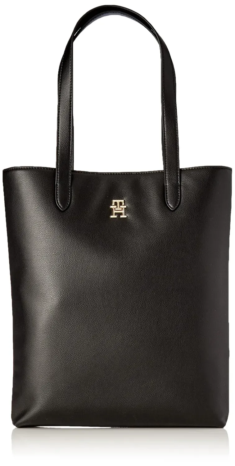 Tommy Hilfiger Casual Slim Tote Borsa Donna Nera Tasche Interne