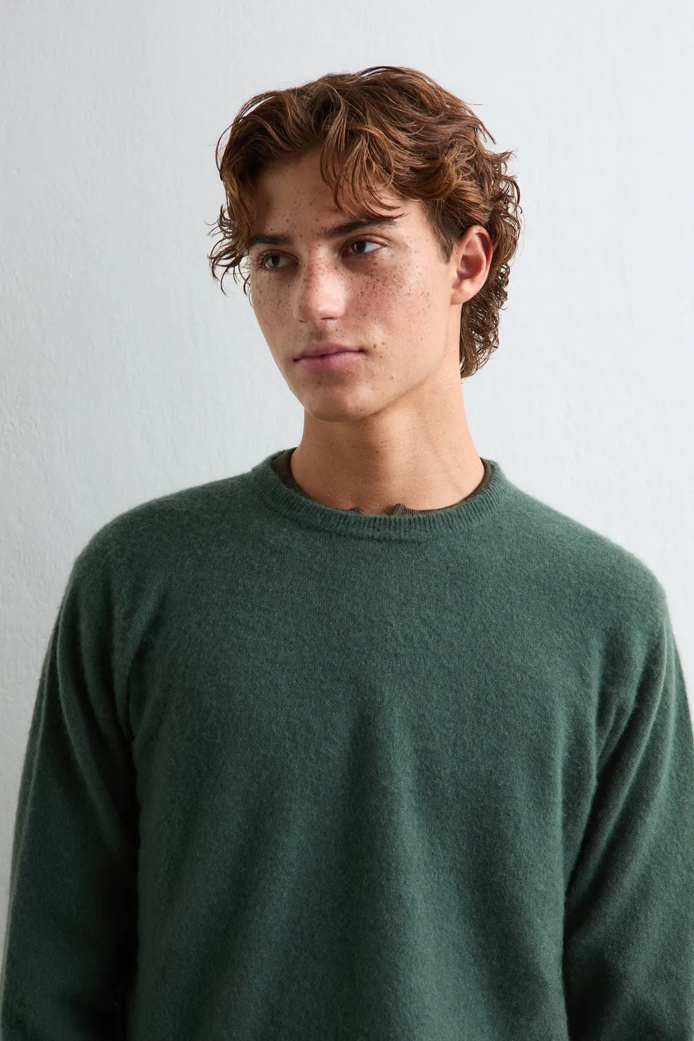 Massimo Alba Kane maglione cashmere pine girocollo