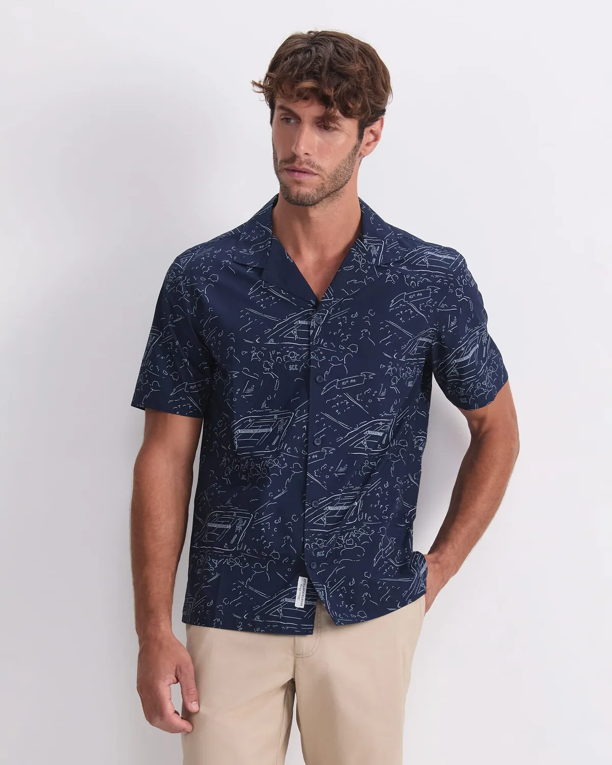 Sportscraft Rally camicia cotone fantasia maniche corte