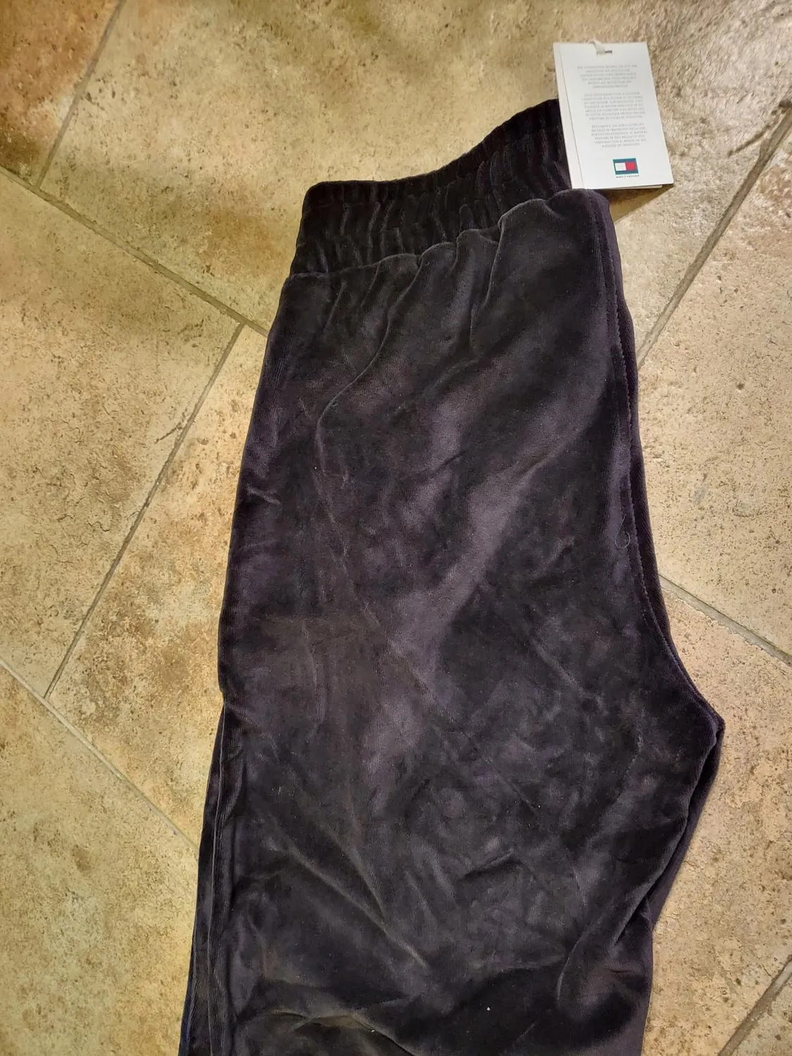 Tommy Hilfiger pantaloni jogging donna baggy vita elastica