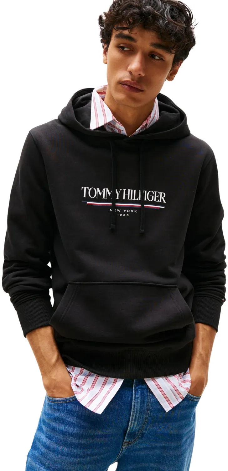 Tommy Hilfiger Brand Love Felpa con Cappuccio Uomo Cotone