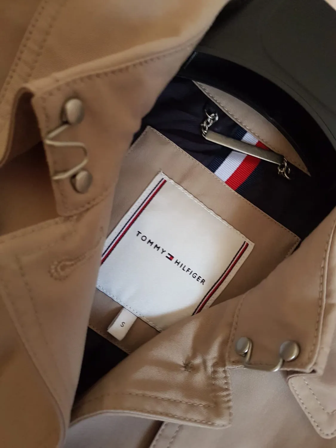 Tommy Hilfiger Heritage Trench Donna Single Breasted Beige