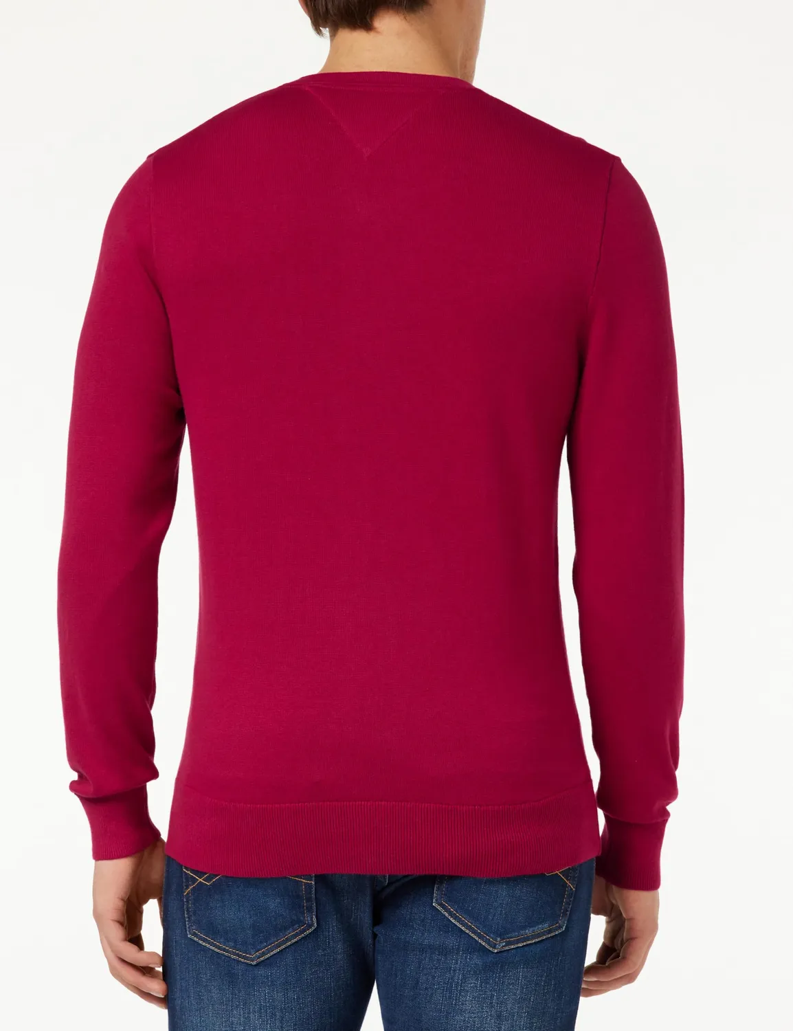 Tommy Hilfiger pullover uomo scollo a V taglia M blu