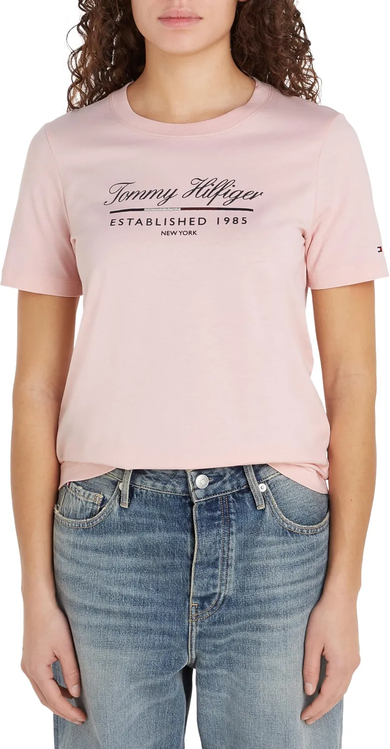 Tommy Hilfiger t-shirt cotone donna grafica maniche corte