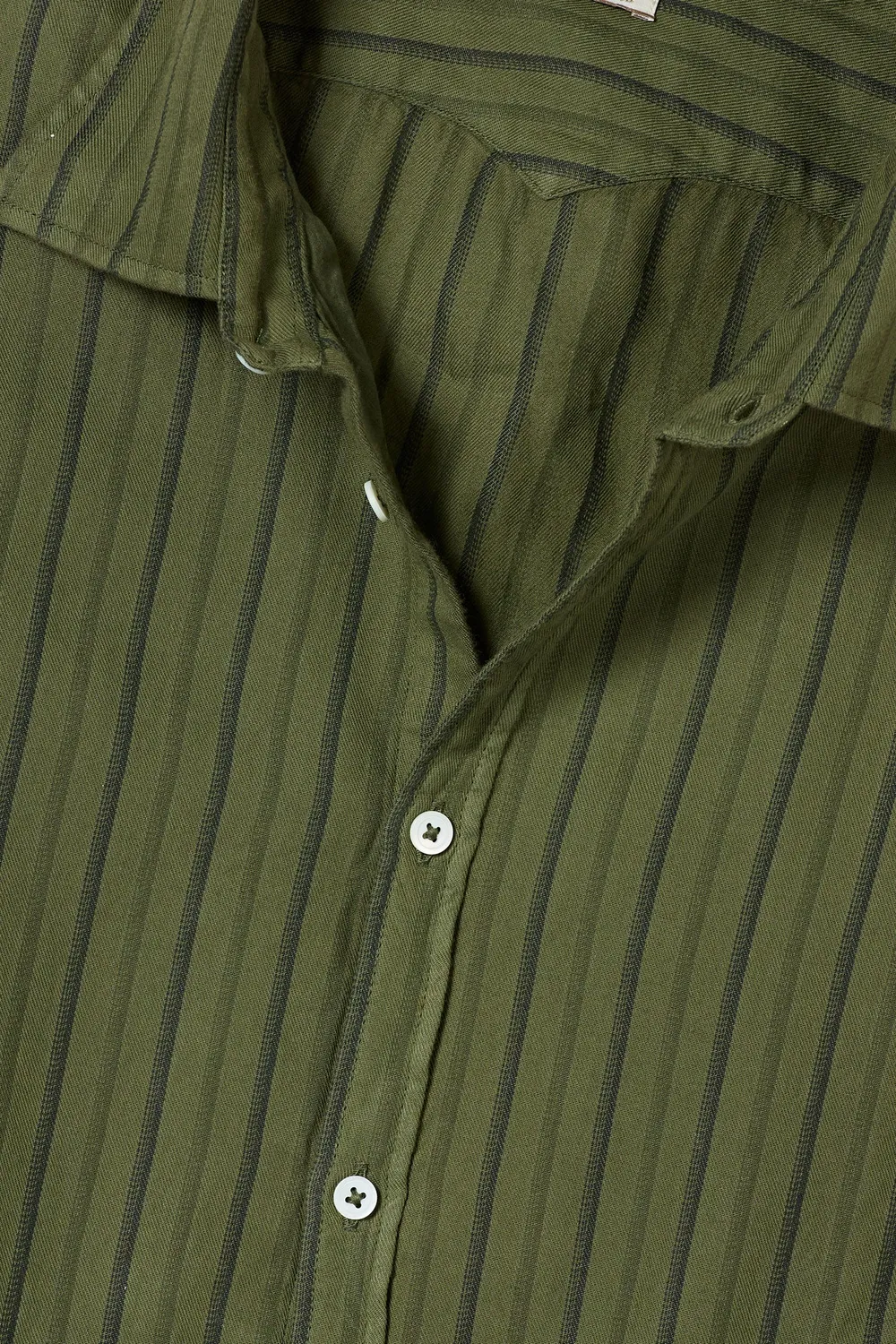 Massimo Alba Genova camicia uomo moss green cotone