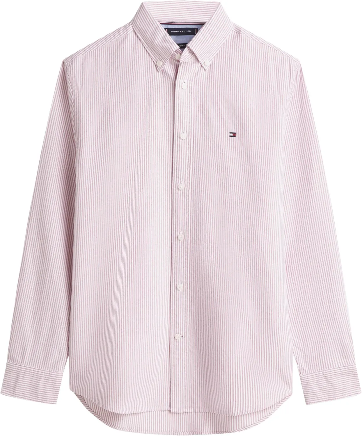 Tommy Hilfiger Stripe Regular Fit camicia uomo verde taglia L