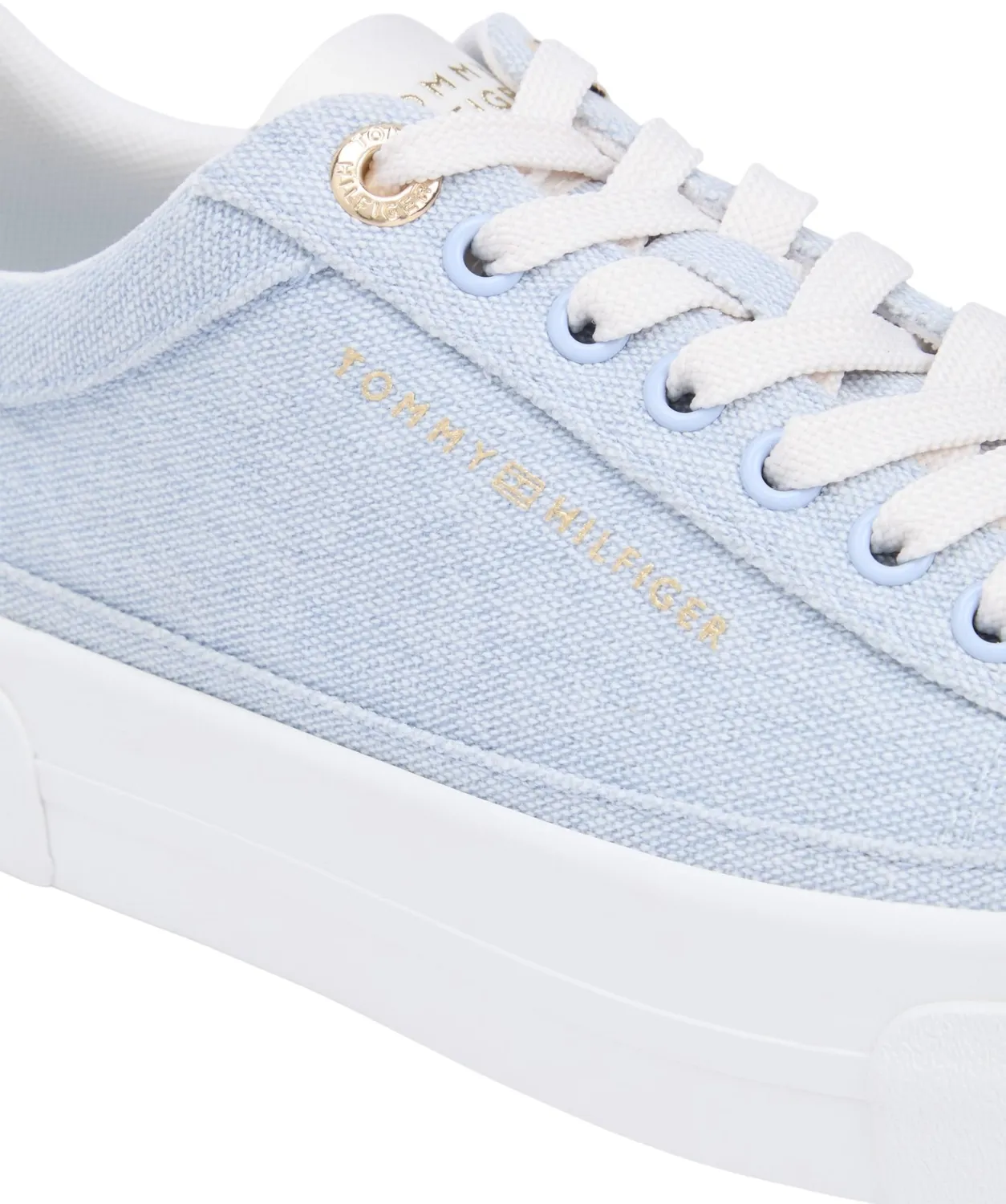 Tommy Hilfiger Foxing Platform sneakers basse tela blu 39