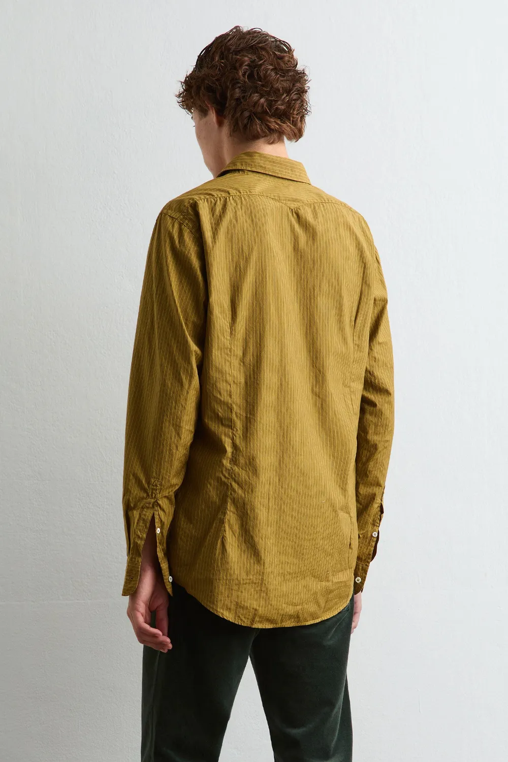 Massimo Alba Genova camicia uomo nugget gold cotone