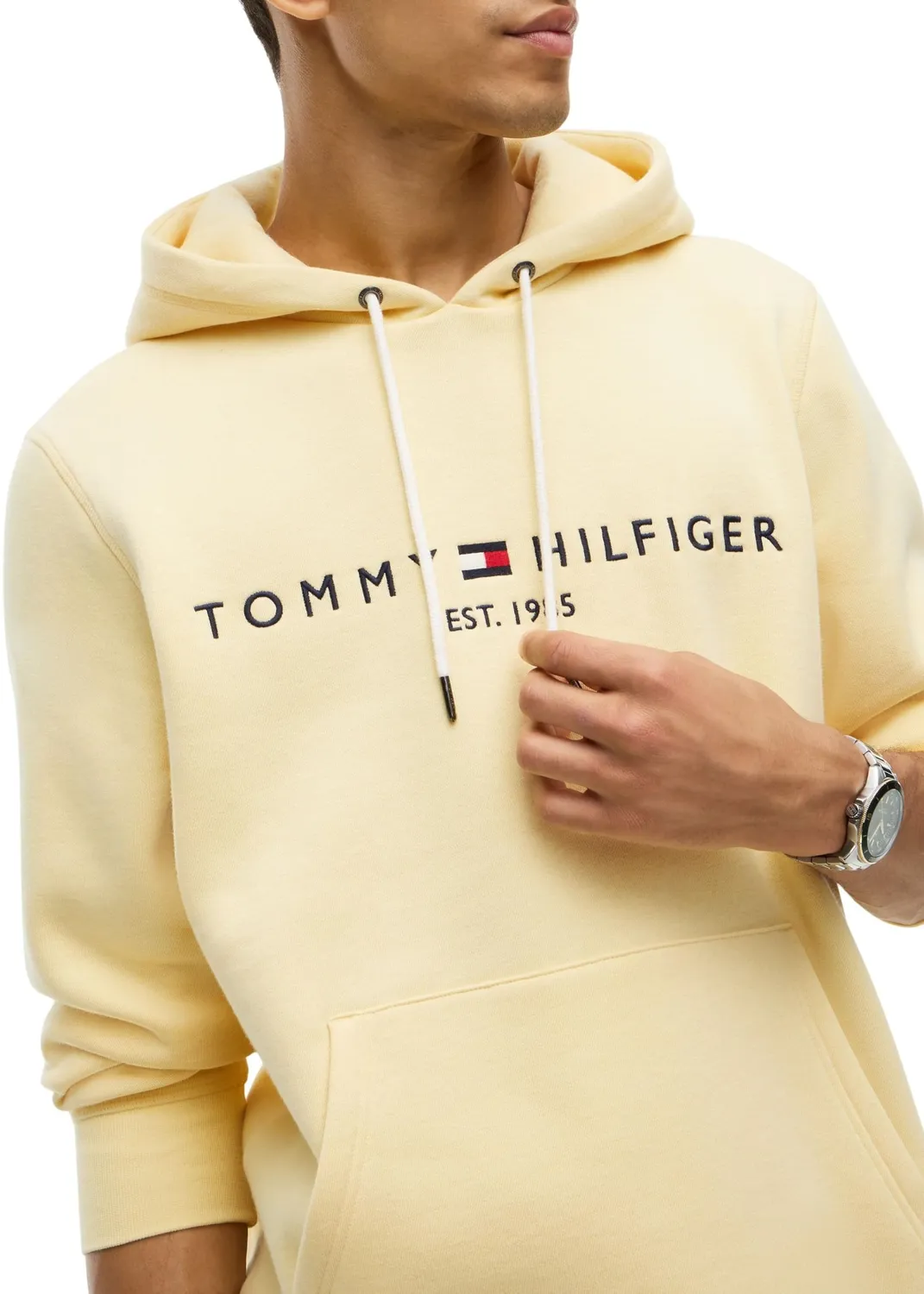 Tommy Hilfiger Logo MW0MW11599 Felpa Cappuccio Uomo L