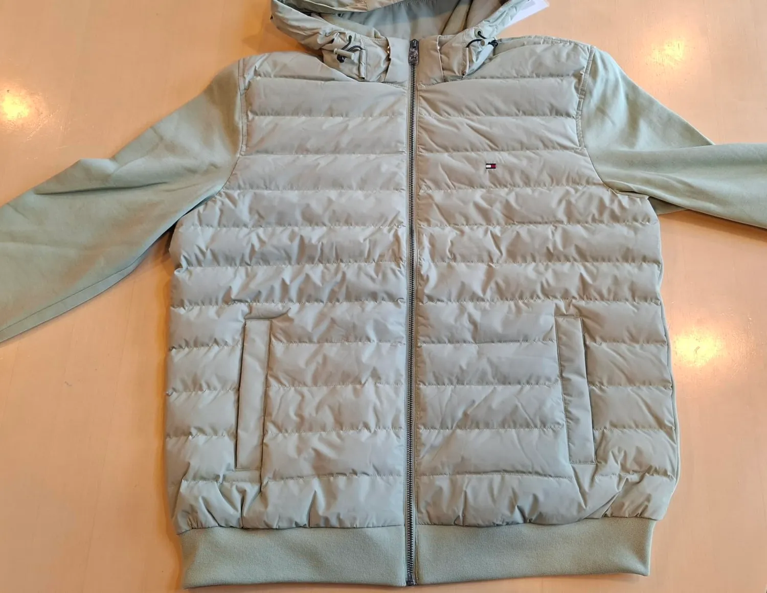 Tommy Hilfiger Mix Media MW0MW32669 felpa zip unisex L blu