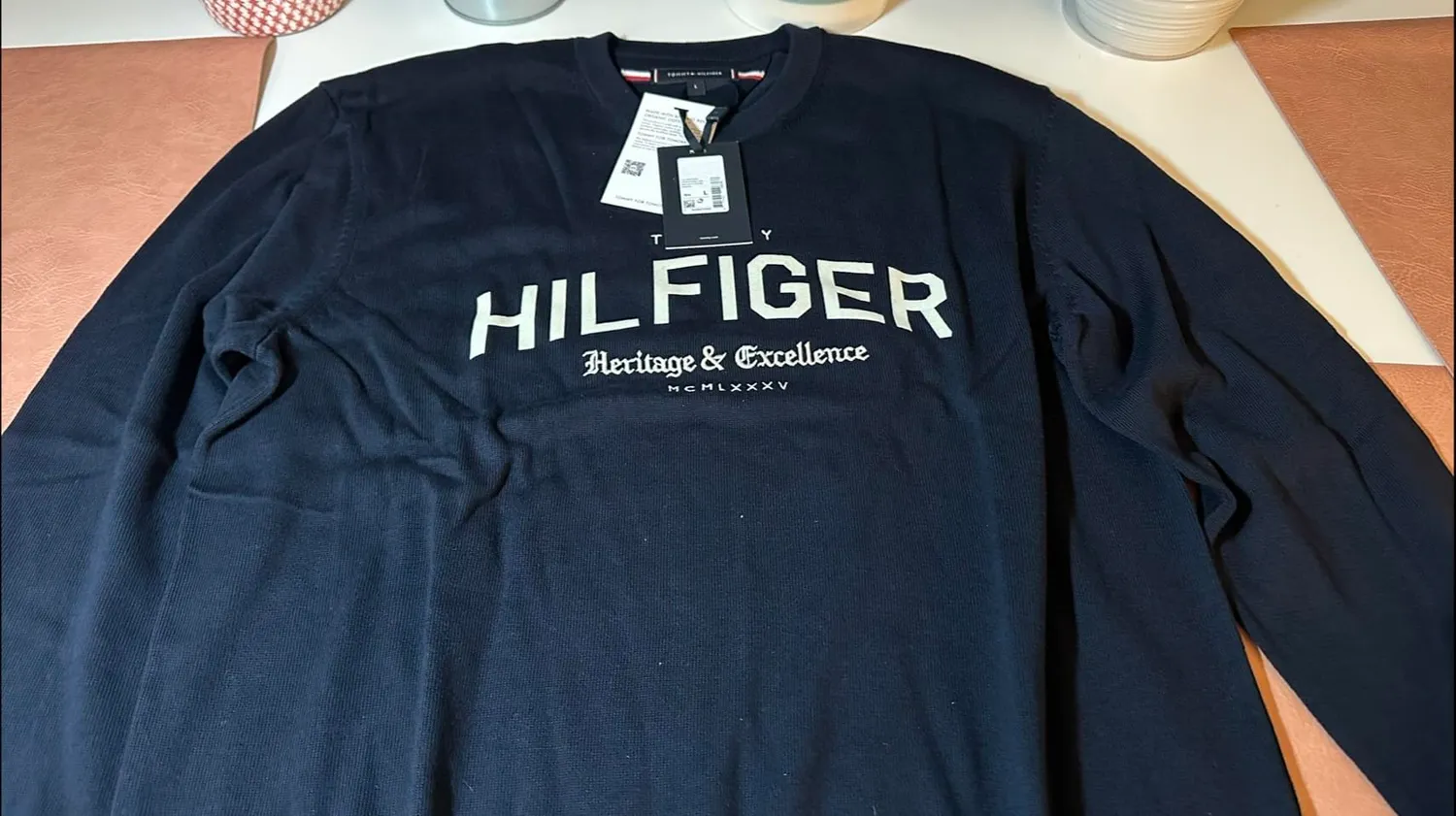 Tommy Hilfiger Brand Identity MW0MW40851 felpa Desert Sky