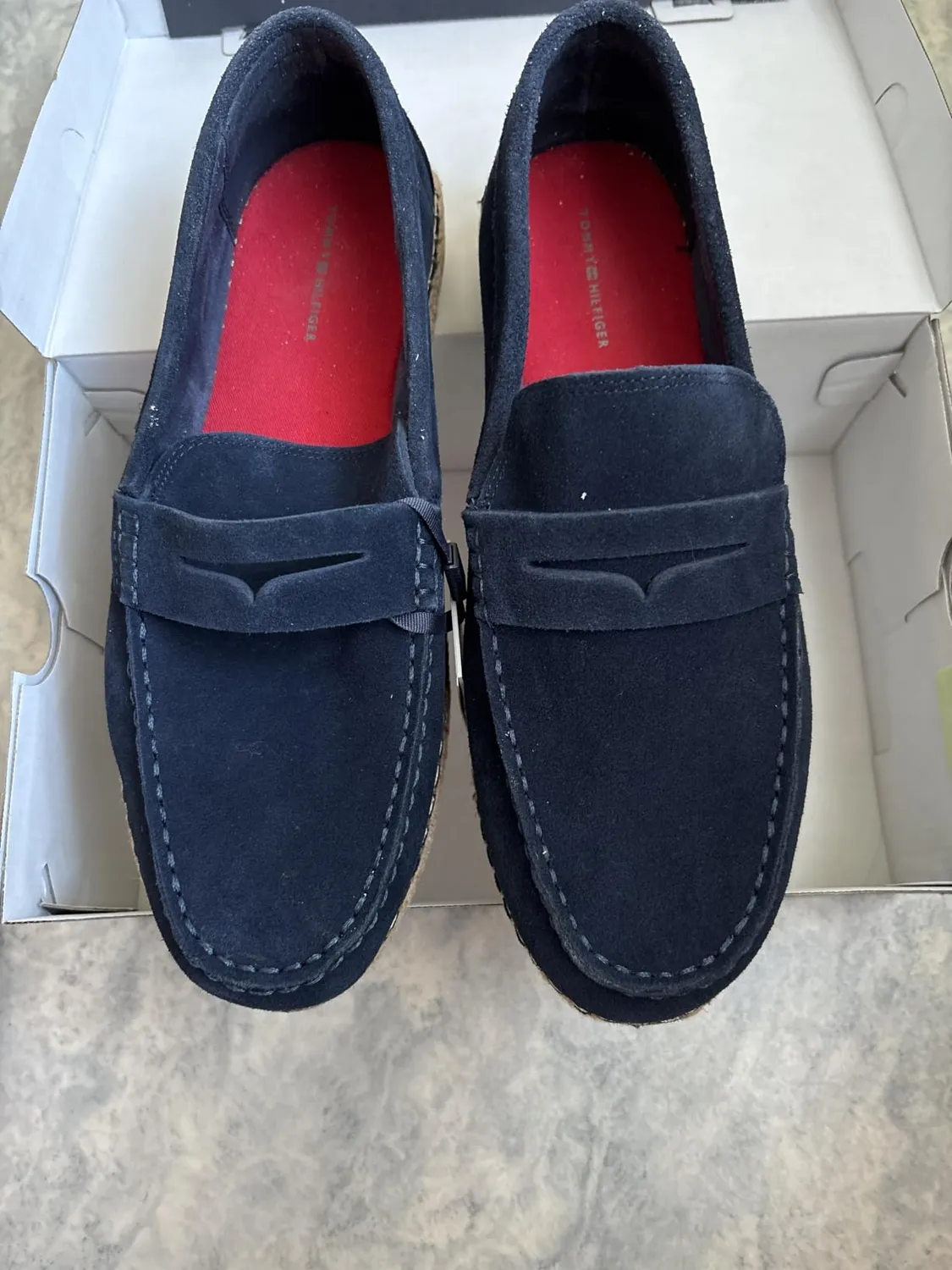 Tommy Hilfiger Flexible Sde mocassini uomo 43 blu