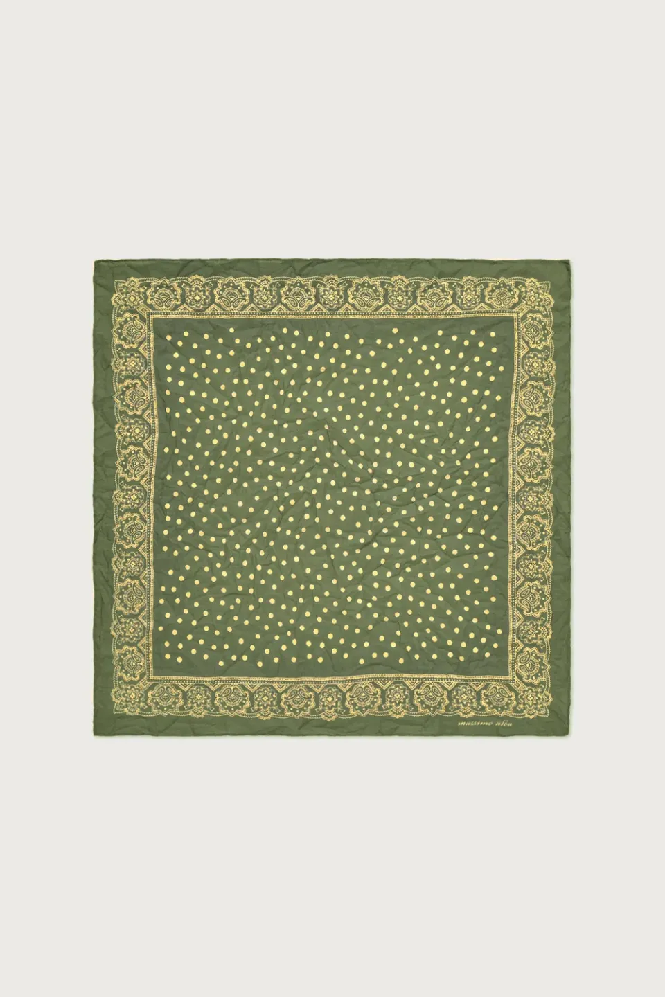 Massimo Alba Hanky1 fazzoletto cotone fango 45x45