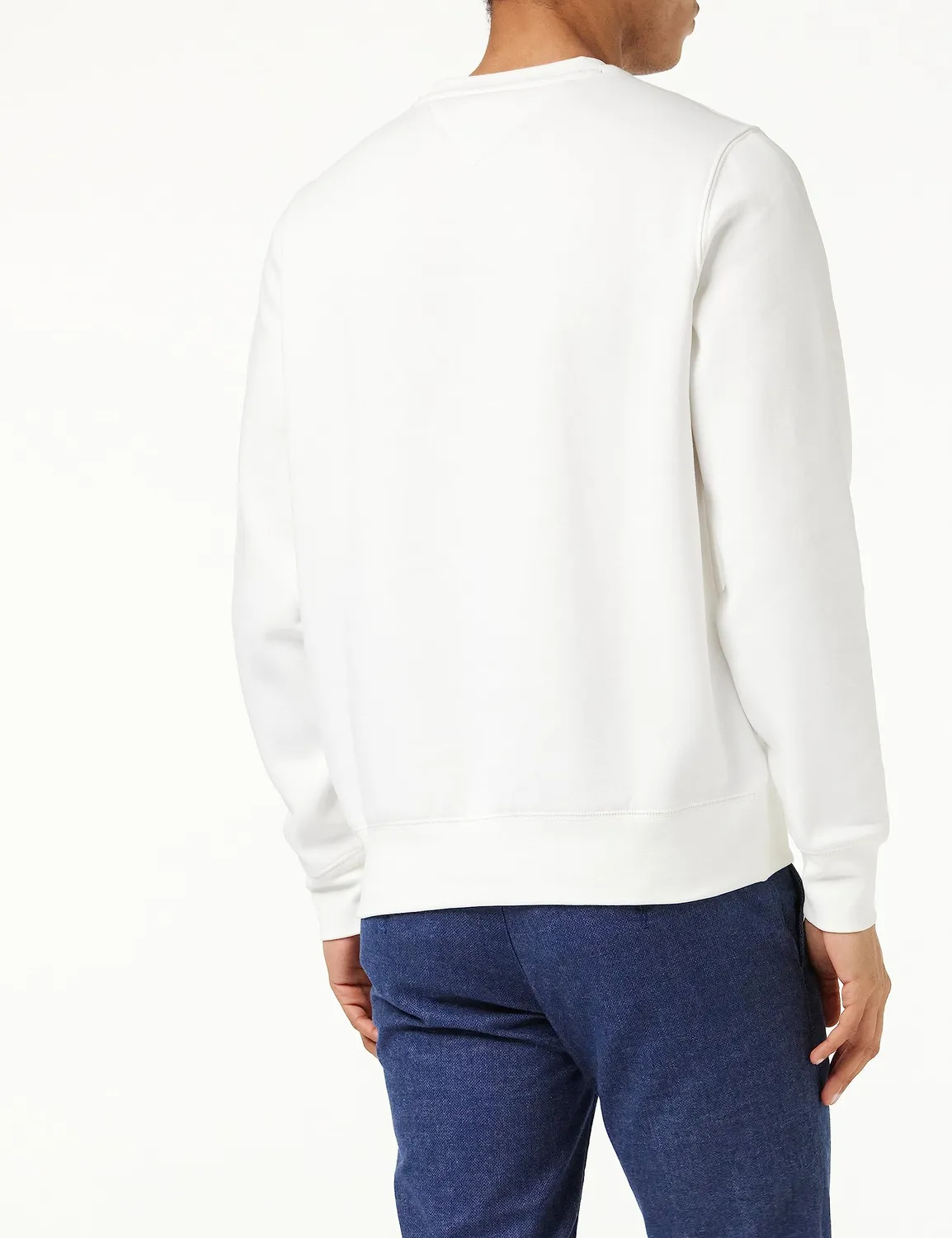 Tommy Hilfiger Logo Felpa Uomo Girocollo Cotone