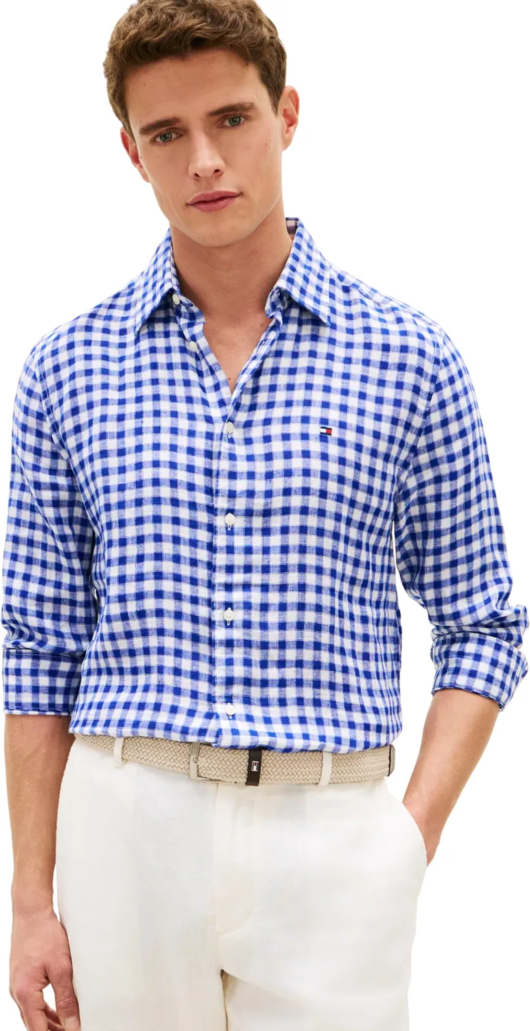 Tommy Hilfiger Linen Gingham MW0MW42401 camicia quadri