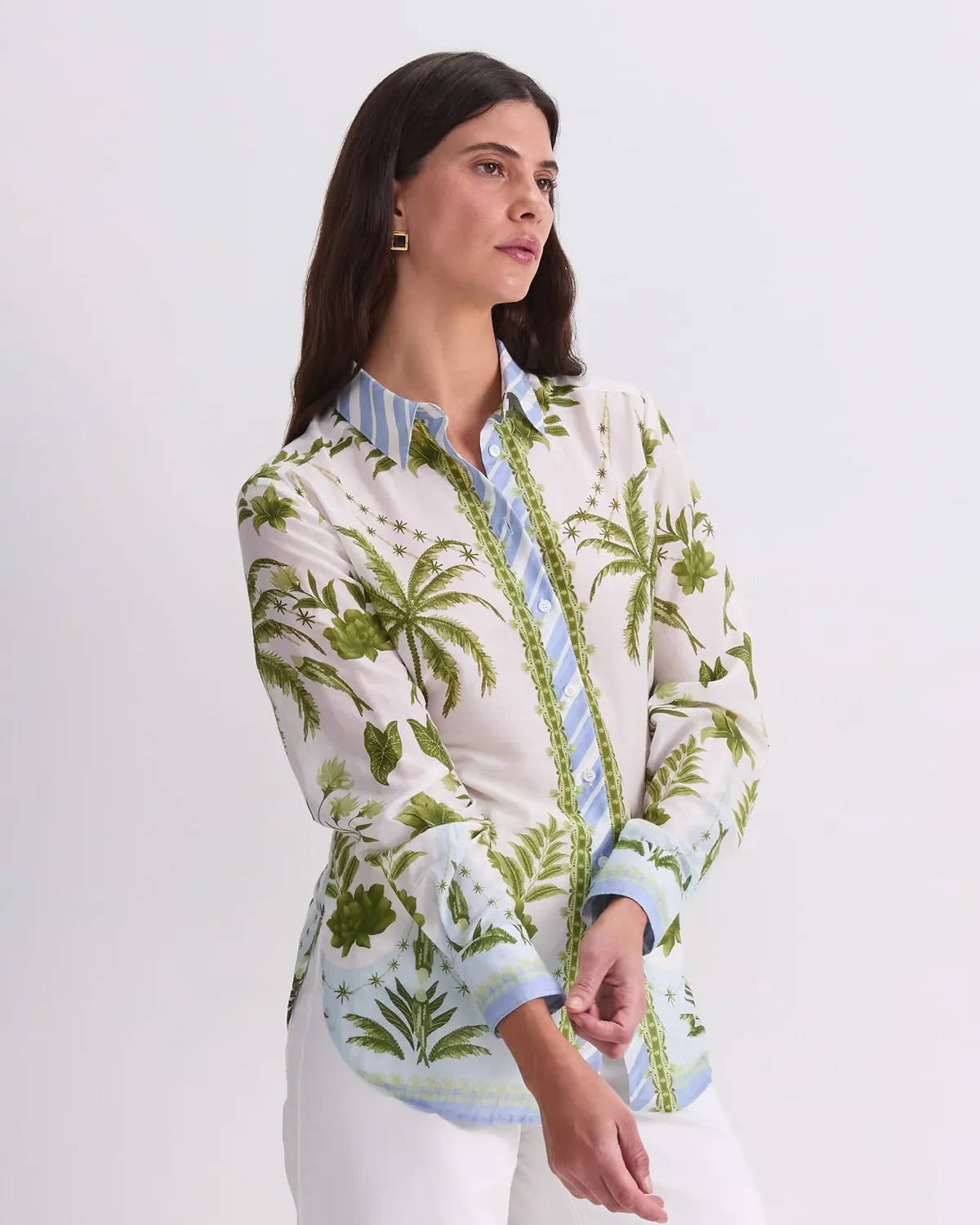 Sportscraft Hampton camicia cotone seta stampata