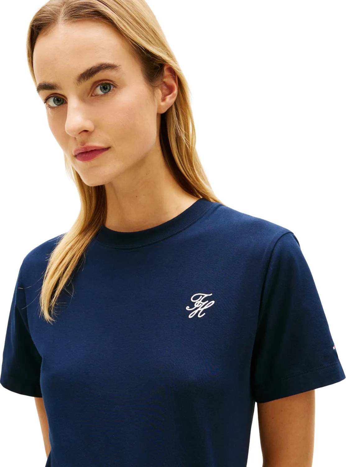 Tommy Hilfiger TH Script WW0WW47809 Maglietta Donna M