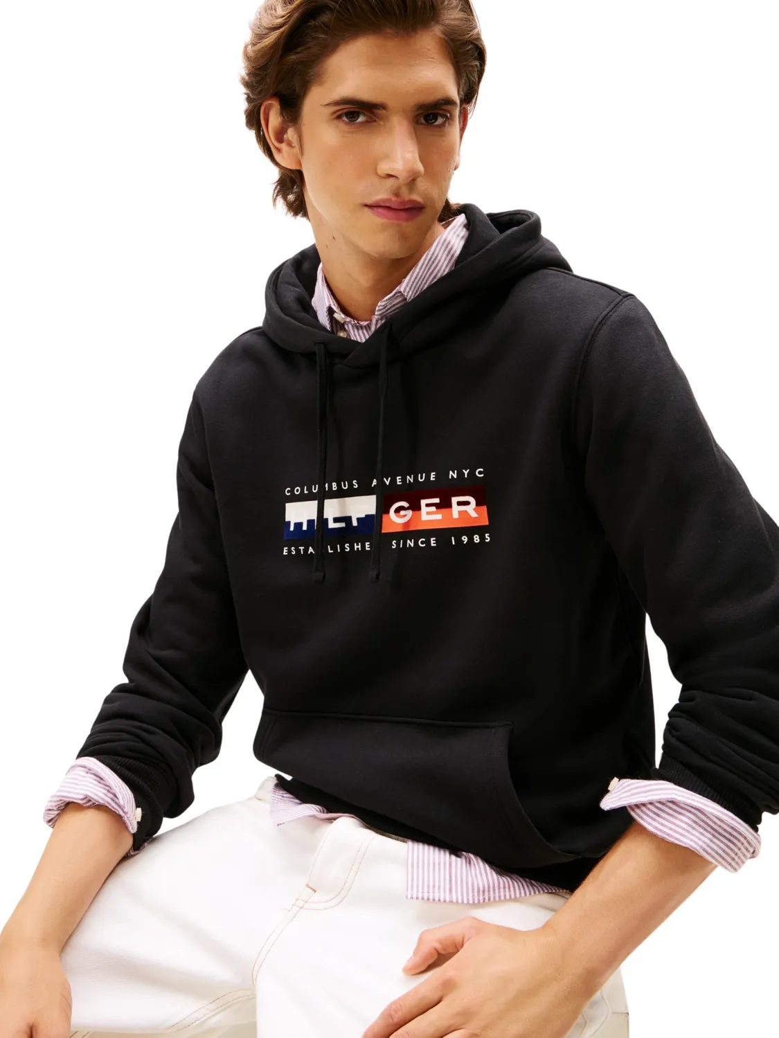 Tommy Hilfiger TH Colour Block Graphic Hoodie MW0MW40041 Felpa M