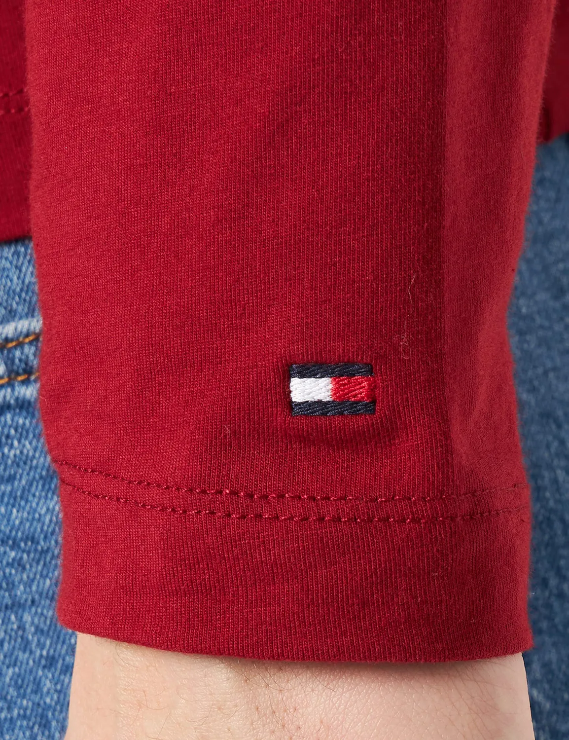 Tommy Hilfiger MW0MW28787 maglietta uomo maniche lunghe logo