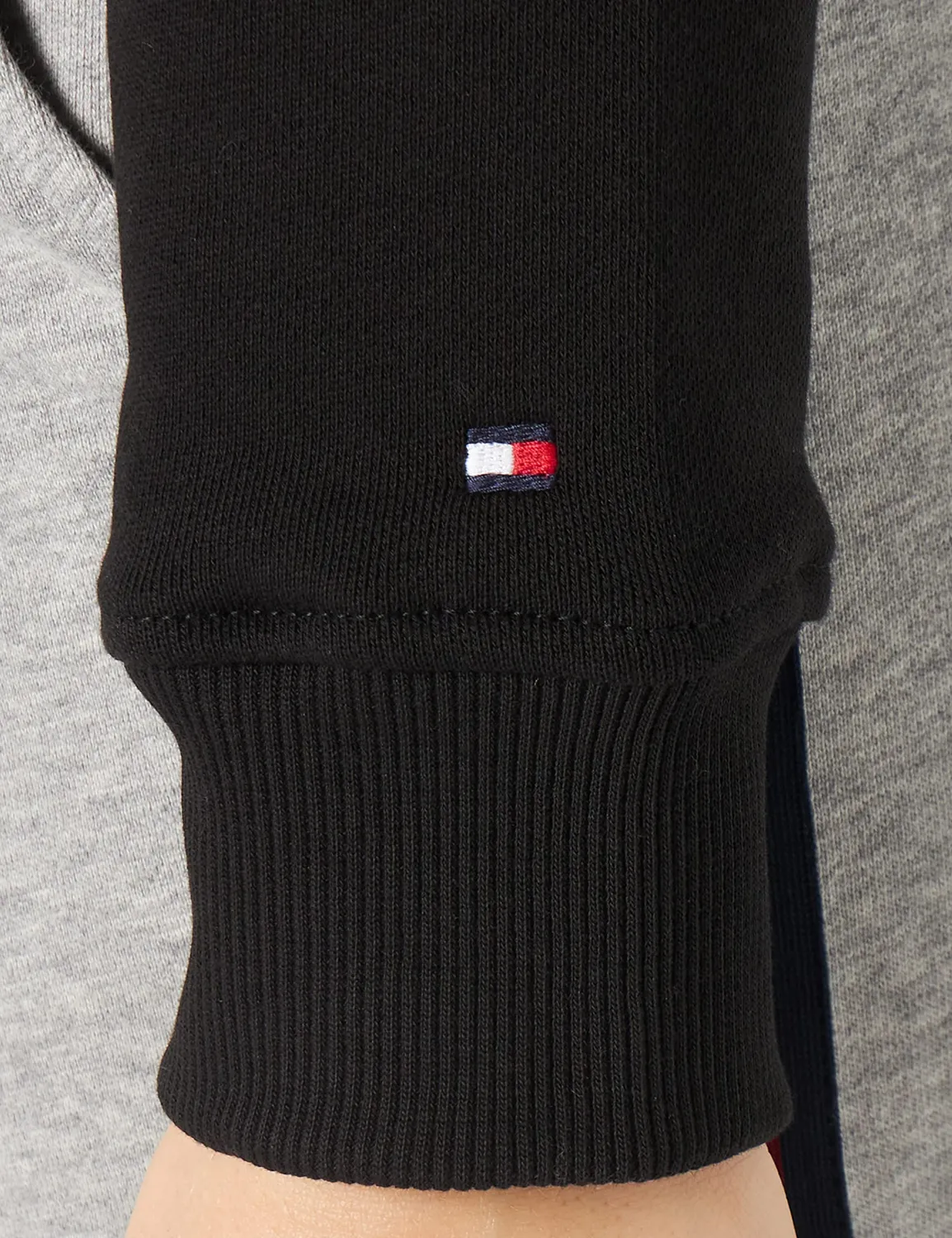 Tommy Hilfiger Velvet Trim WW0WW37174 felpa donna con cappuccio