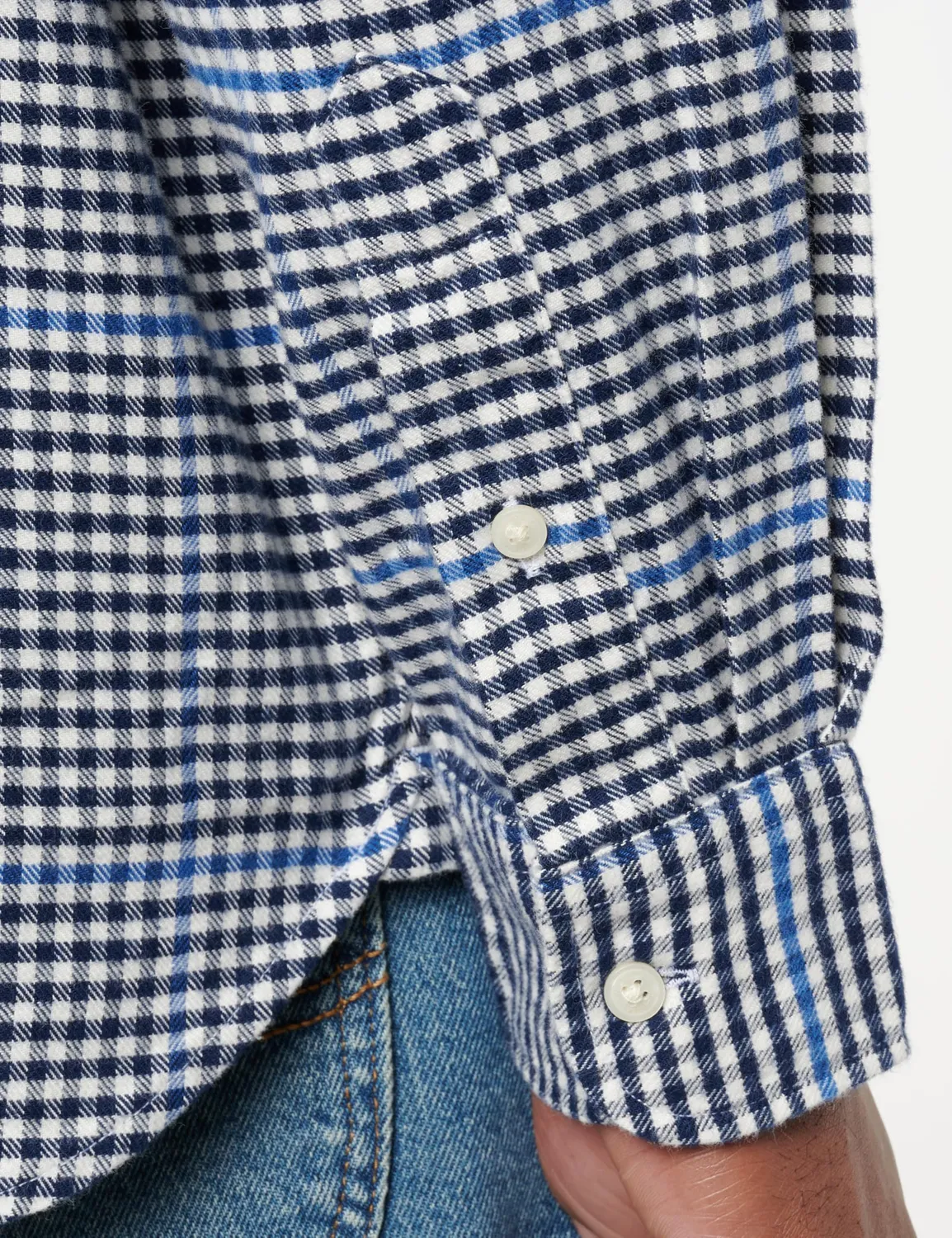 Tommy Hilfiger Brushed Gingham camicia maniche lunghe M