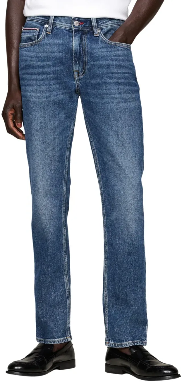 Tommy Hilfiger Denton Jeans Straight Uomo 32W/30L Blu