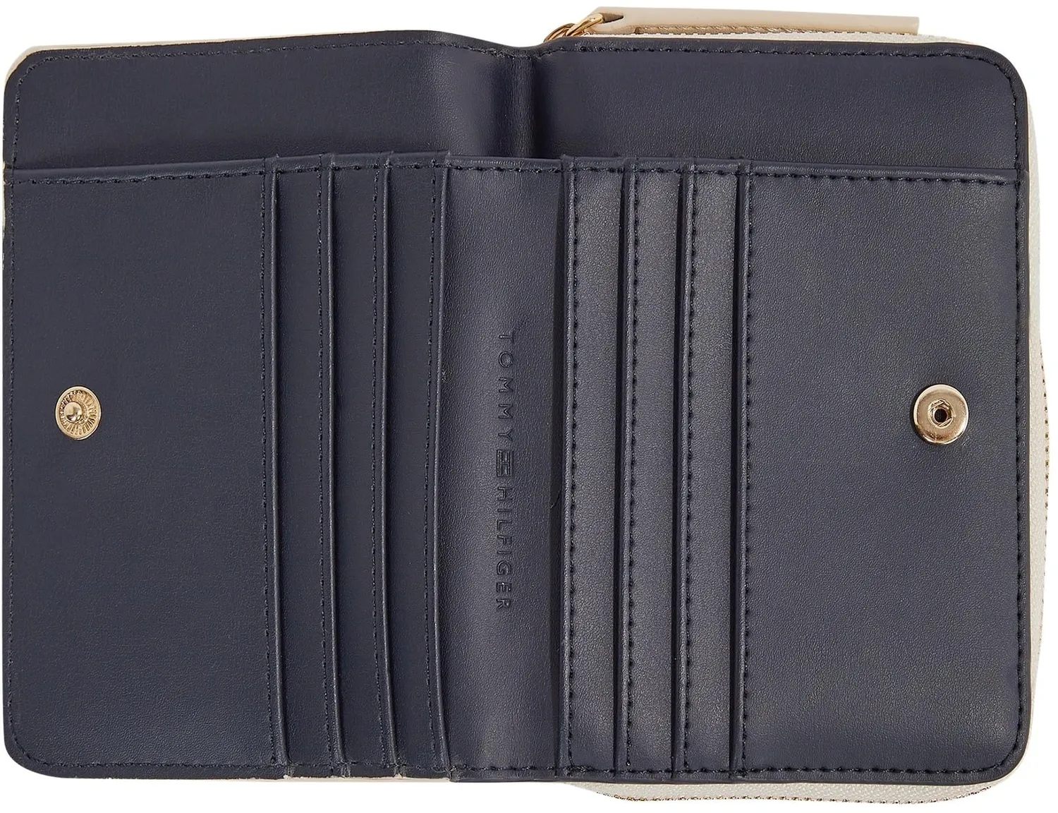 Tommy Hilfiger Logotape portafoglio piccolo beige