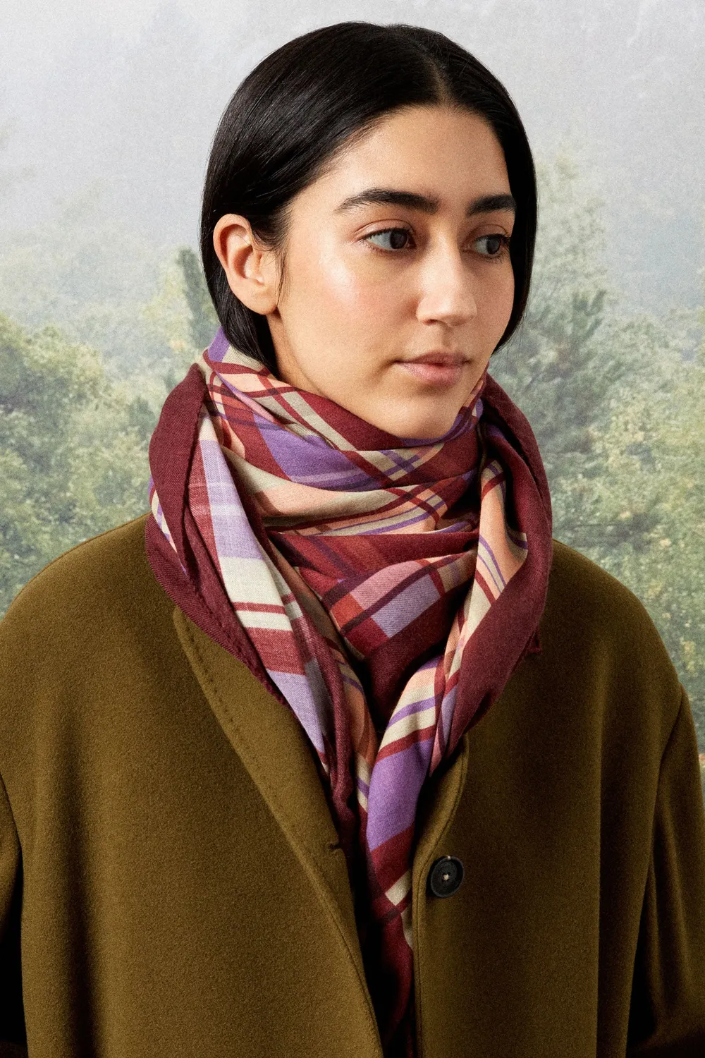 Massimo Alba Stole stola cashmere sierra 140x140