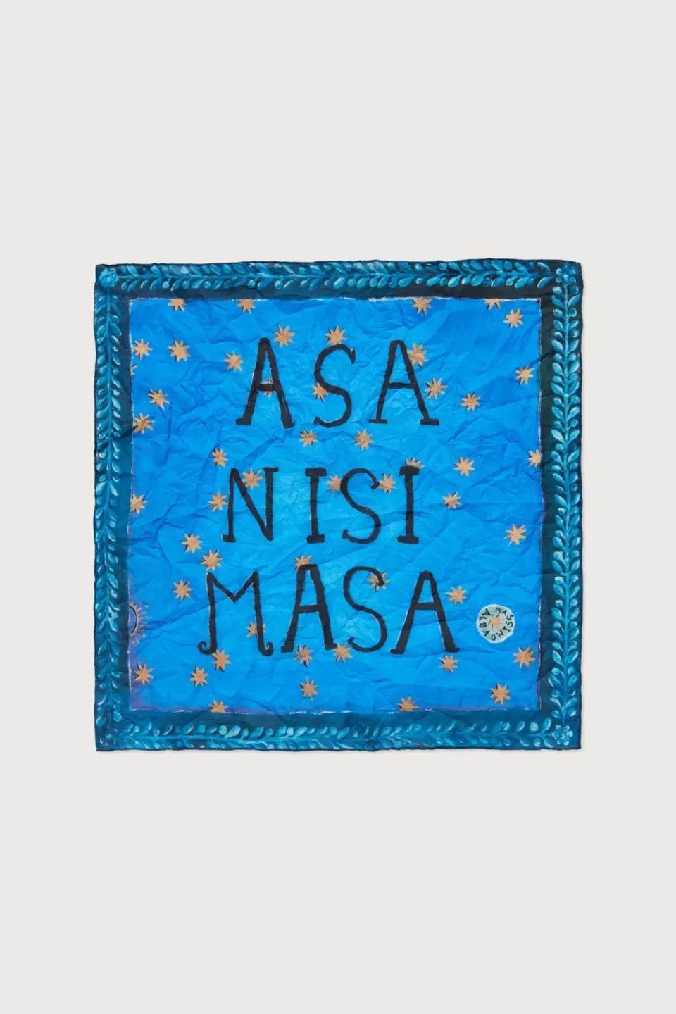 Massimo Alba Hanky1 fazzoletto cotone Cielo 45x45