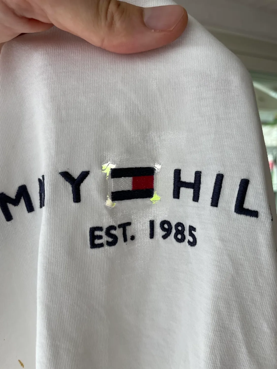 Tommy Hilfiger Core Logo t-shirt uomo nera cotone