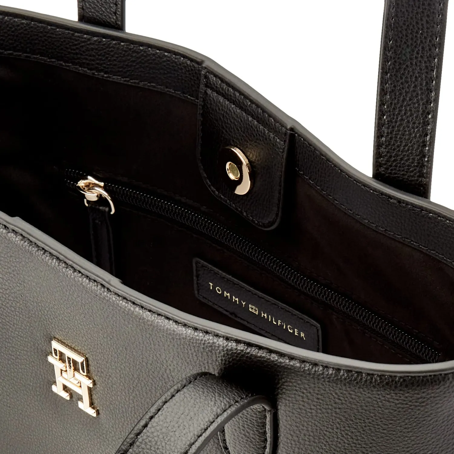 Tommy Hilfiger Casual Slim Tote Borsa Donna Nera Tasche Interne