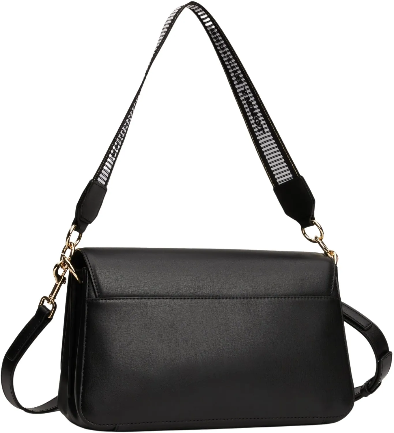 Tommy Hilfiger Borsa a Spalla Nera Tracolla Regolabile
