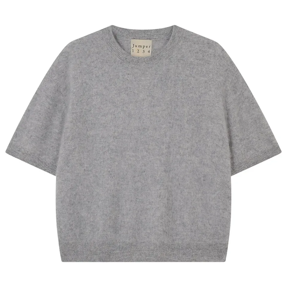 Jumper 1234 Brushed T-shirt maglia cashmere grigia