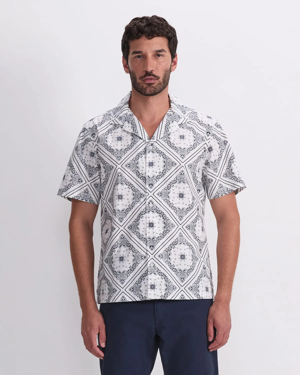 Sportscraft Bandana Resort camicia cotone stampa bandana