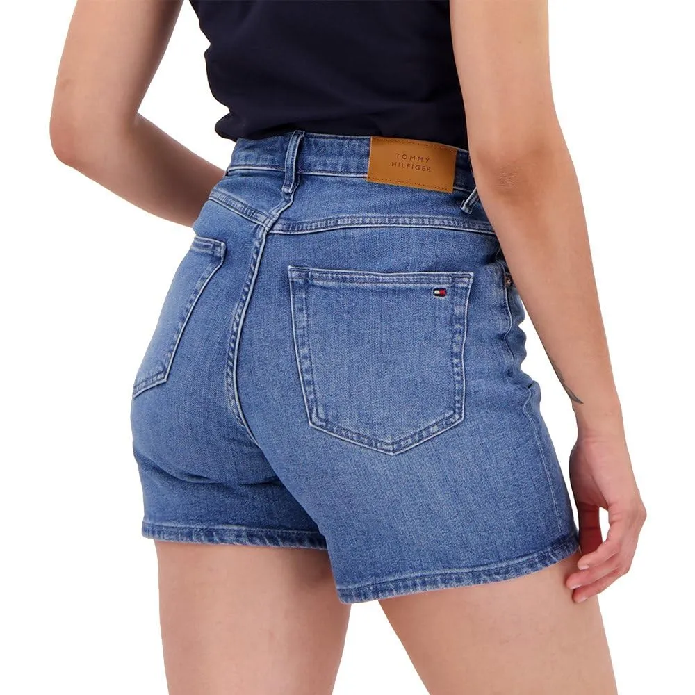Tommy Hilfiger Suki pantaloncini donna denim straight HW blu
