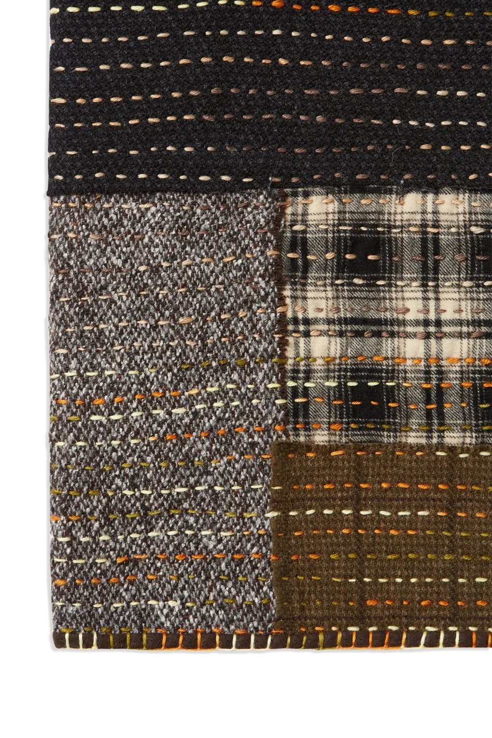 Massimo Alba Plaid patchwork double-face I/2