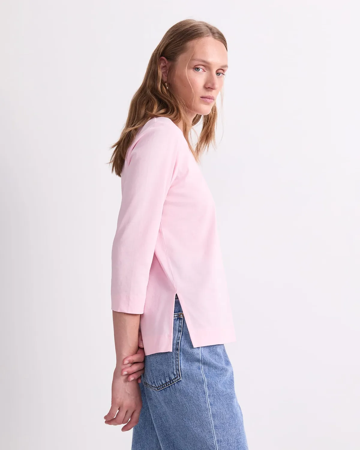 Sportscraft Mercerised Cotton t-shirt manica 3/4 liscia