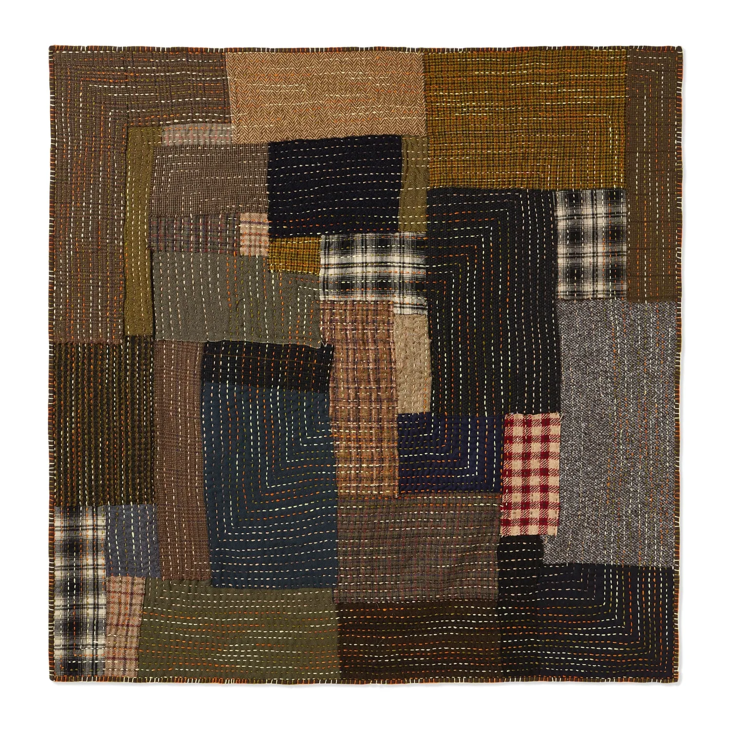 Massimo Alba Plaid patchwork double-face I/2