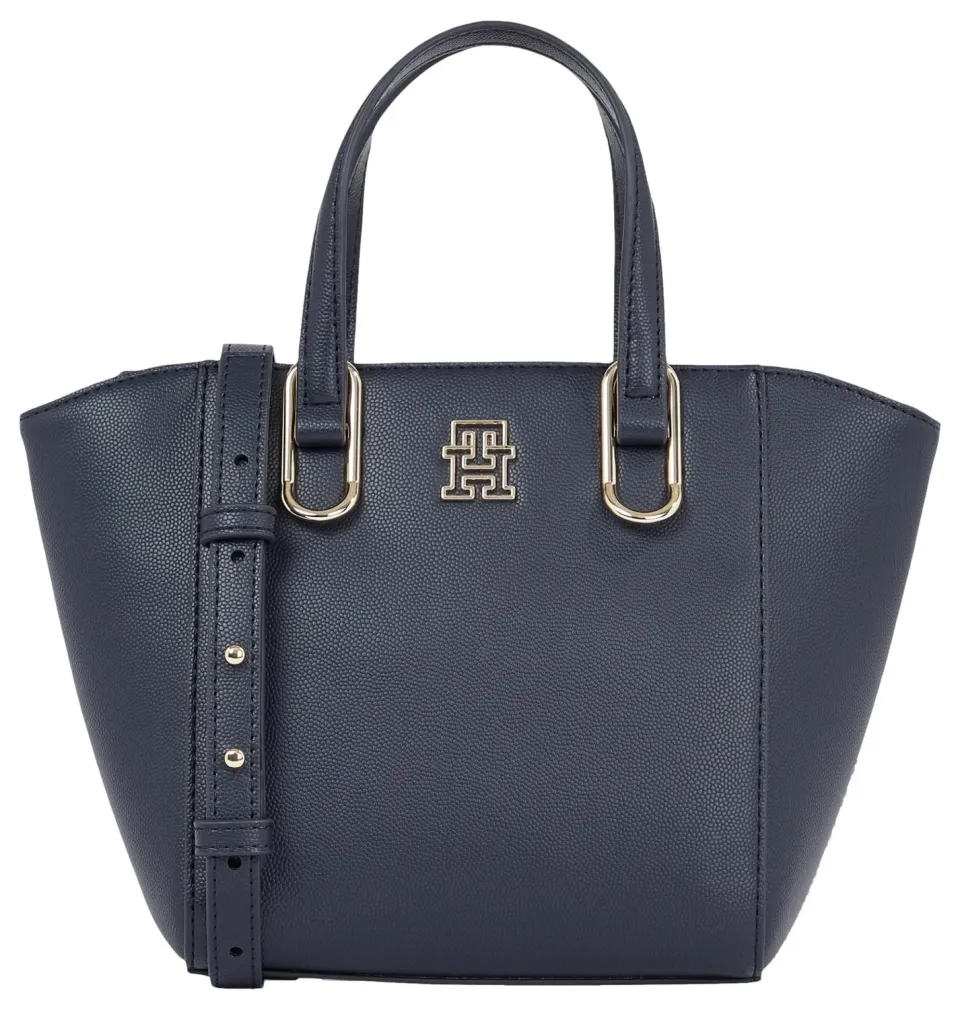 Tommy Hilfiger Timeless tote media donna blu shopper