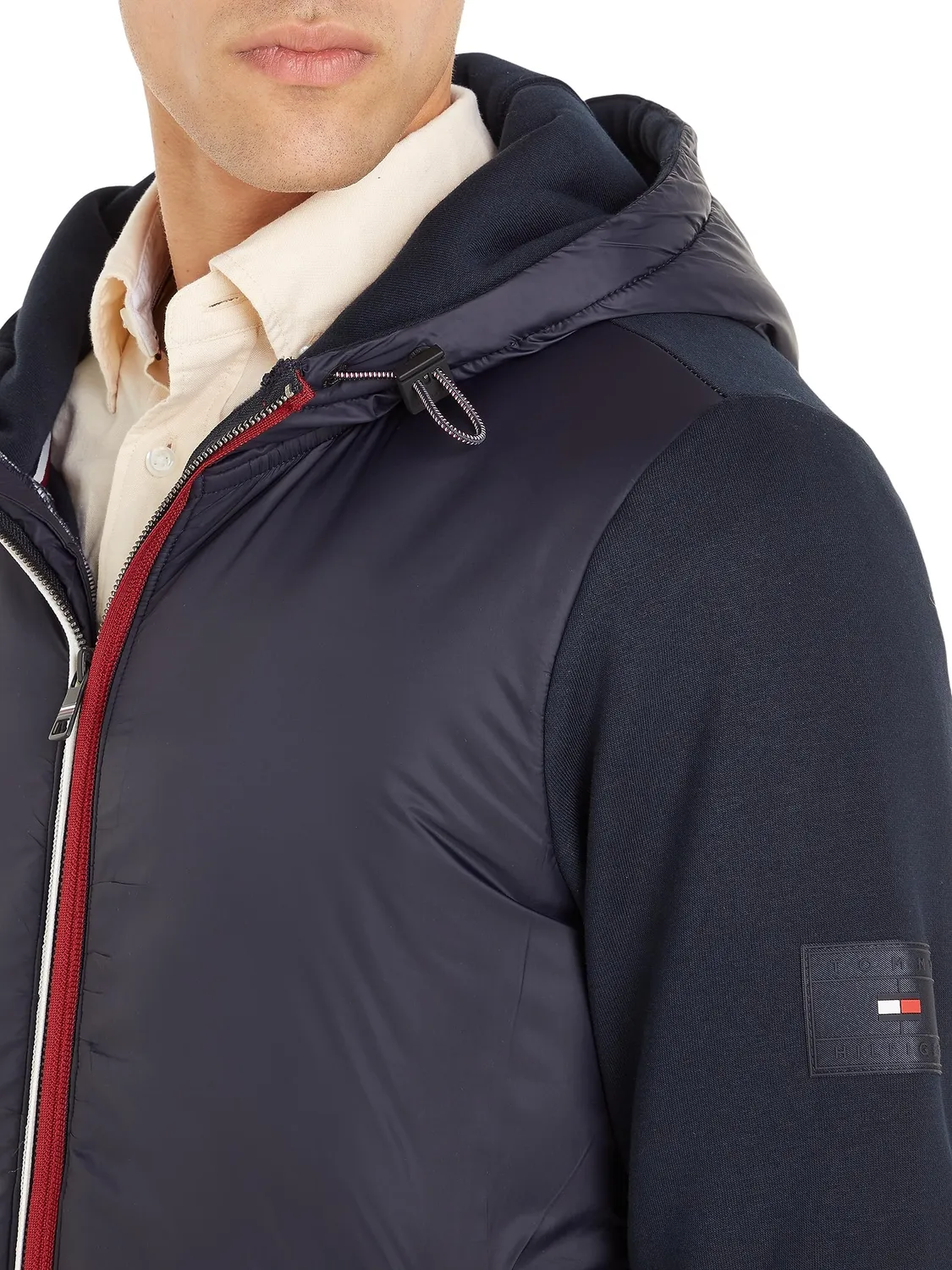 Tommy Hilfiger felpa zip uomo XS blu Desert Sky